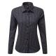 Camisa vichy con cuadros grandes Ref.TTPR352-ACERO/NEGRO