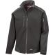 Chaqueta softshell de trabajo ripstop con cordura® Ref.TTR124-NEGRO