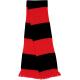 Bufanda bicolor «team» Ref.TTR146X-NEGRO ROJO 