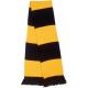 Bufanda bicolor «team» Ref.TTR146X-ORO NEGRO 