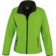 Chaqueta softshell printable mujer Ref.TTR231F-VERDE VIVIDO/NEGRO