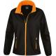 Chaqueta softshell printable mujer Ref.TTR231F-NEGRO/NARANJA