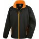 Chaqueta softshell printable hombre Ref.TTR231M-NEGRO/NARANJA