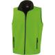 Chaleco softshell printable hombre Ref.TTR232M-VERDE VIVIDO/NEGRO