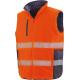 Chaleco de seguridad reversible Ref.TTR332X-NARANJA FLUORESCENTE/MARINA