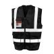 Chaleco de seguridad con cremallera Ref.TTR477X-NEGRO