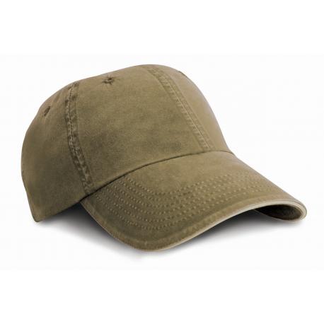 Gorra algodón fino lavado con sándwich 6 paneles