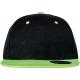 Gorra bicolor 6 paneles Bronx Ref.TTRC082X-NEGRO/LIMA 