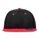 Gorra bicolor 6 paneles Bronx Ref.TTRC082X-NEGRO/ROJO 