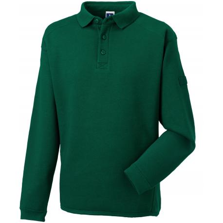 Sudadera heavy duty cuello de polo