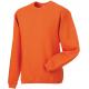 Sudadera heavy duty cuello redondo Ref.TTRU013M-NARANJA