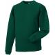 Sudadera heavy duty cuello redondo Ref.TTRU013M-BOTELLA VERDE