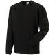 Sudadera heavy duty cuello redondo Ref.TTRU013M-NEGRO