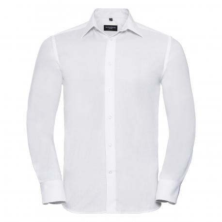 Camisa oxford entallada manga larga