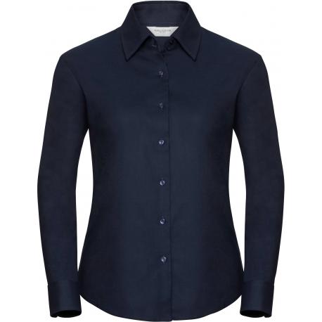 Camisa oxford manga larga mujer