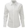 Camisa oxford manga larga mujer