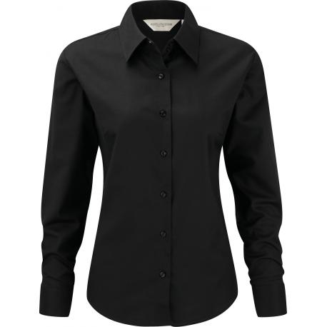 Camisa oxford manga larga mujer