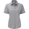 Camisa oxford manga corta mujer