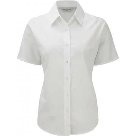 Camisa oxford manga corta mujer