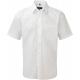 Camisa popelina de polialgodón manga corta hombre Ref.TTRU935M-BLANCO