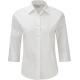 Camisa entallada mangas 3/4 mujer Ref.TTRU946F-BLANCO