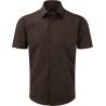 Camisa ajustada manga corta hombre