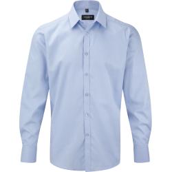 Camisa espiga manga larga hombre