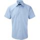 Camisa espiga manga corta hombre Ref.TTRU963M-AZUL CLARO