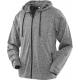 Chaqueta con capucha mujer Ref.TTS277F-GRIS NEGRO