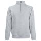 Sudadera cremallera en cuello premium (62-032-0) Ref.TTSC165-CUERO GRIS