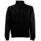 Sudadera cremallera en cuello premium (62-032-0) Ref.TTSC165-NEGRO