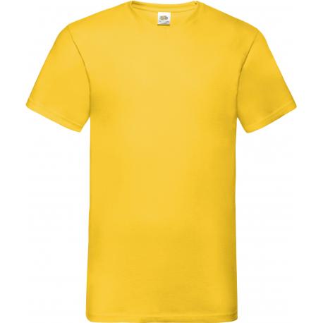 Camiseta valueweight de hombre con cuello de pico