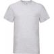 Camiseta valueweight de hombre con cuello de pico Ref.TTSC22V-CUERO GRIS