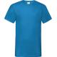 Camiseta valueweight de hombre con cuello de pico Ref.TTSC22V-AZUR AZUL