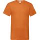 Camiseta valueweight de hombre con cuello de pico Ref.TTSC22V-NARANJA