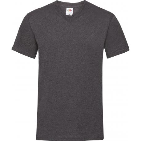 Camiseta valueweight de hombre con cuello de pico