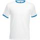 Camiseta ringer valueweight Ref.TTSC61168-BLANCO/AZUL REAL