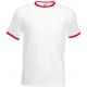 Camiseta ringer valueweight Ref.TTSC61168-BLANCO ROJO