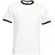 Camiseta ringer valueweight Ref.TTSC61168-BLANCO NEGRO