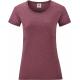 Camiseta valueweight mujer (61-372-0) Ref.TTSC61372-HEATHER BORGOÑA