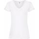 Camiseta valueweight cuello de pico mujer (61-398-0) Ref.TTSC61398-BLANCO