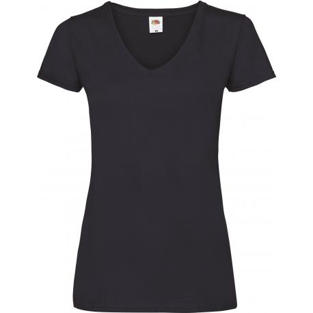 Camiseta valueweight cuello de pico mujer (61-398-0)