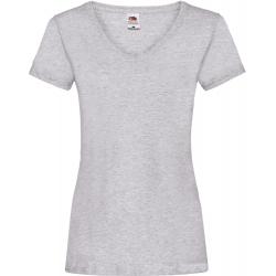 Camiseta valueweight cuello de pico mujer (61-398-0)