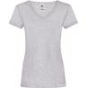 Camiseta valueweight cuello de pico mujer (61-398-0)