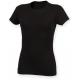 Camiseta Feel Good cuello redondo para mujer Ref.TTSK121-NEGRO