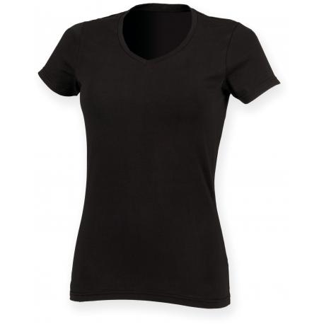 Camiseta Feel Good cuello de pico para mujer