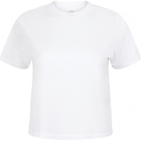 Camiseta corta con corte cuadrado para mujer