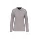 Polo antibacteriano manga larga mujer Ref.TTWK277-GRAY DE OXFORD