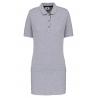 Polo largo manga corta mujer