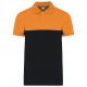 Polo bicolor ecorresponsable manga corta - unisex Ref.TTWK210-NEGRO/NARANJA